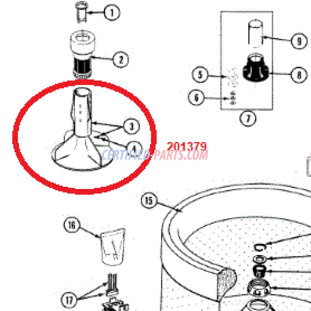 kenmore washer agitator assembly