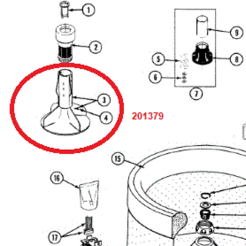 201379 Maytag Washer Agitator Assembly 2-1379