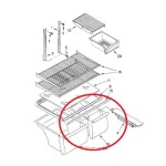 WP2166257 Whirlpool Fridge Freezer Cabinet Shelf Crisper Pan 2166257