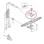 W10199811 Maytag Dishwasher Upper Wash Arm 
Mounting Clip 1551549