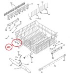 WD12X10062 Whirlpool Dishwasher Dish Rack Finger Indexer 165D6451P002