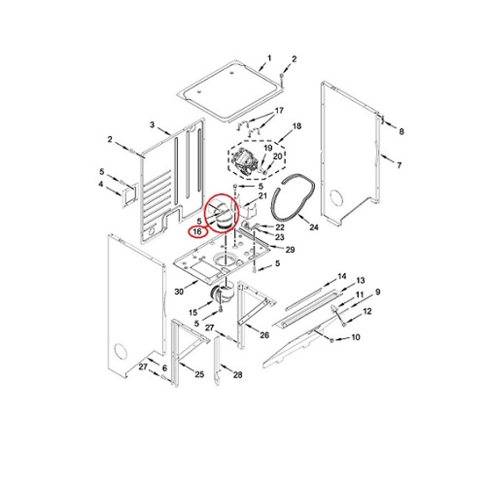 WP3399602 Whirlpool Dryer Exhaust Duct Elbow Upper 3399602