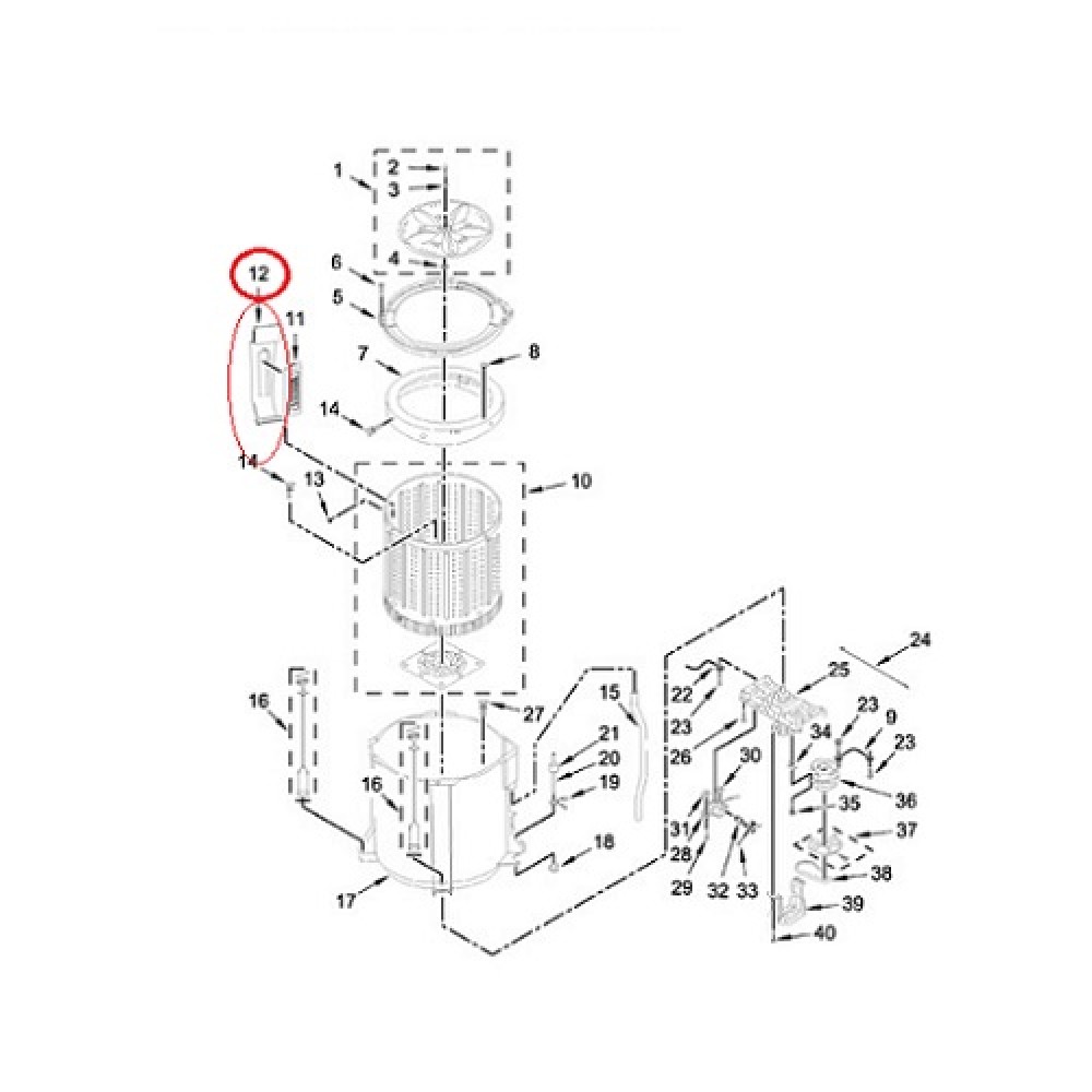 W11178822 Whirlpool Dryer Lint Filter Retainer 4843841