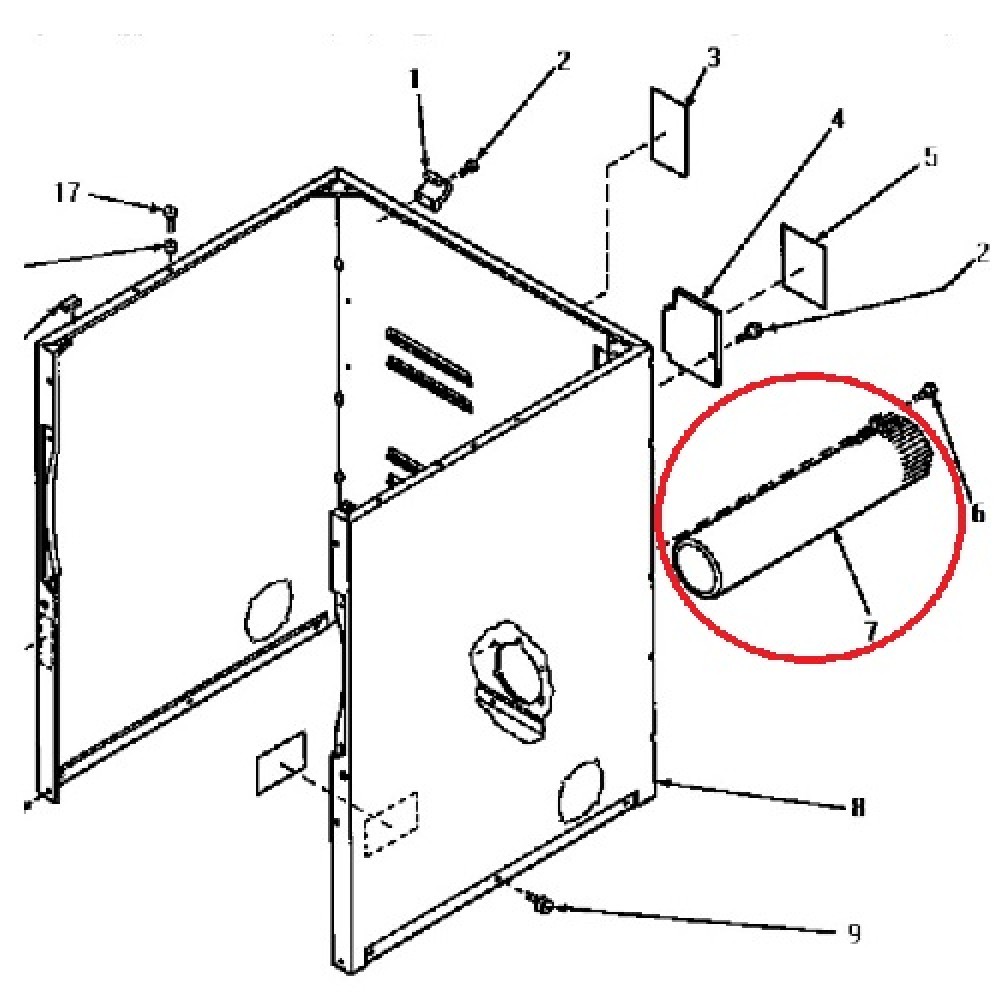 56118 Amana Dryer Exhaust Duct Tube R0603041