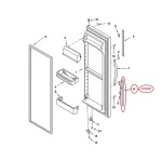 2194969T Whirlpool Fridge Freezer Door Handle Trim 2194970T