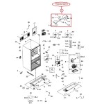 DA64-04477A Frigidaire Fridge Freezer Door Hinge Cover Assembly DA6404477A