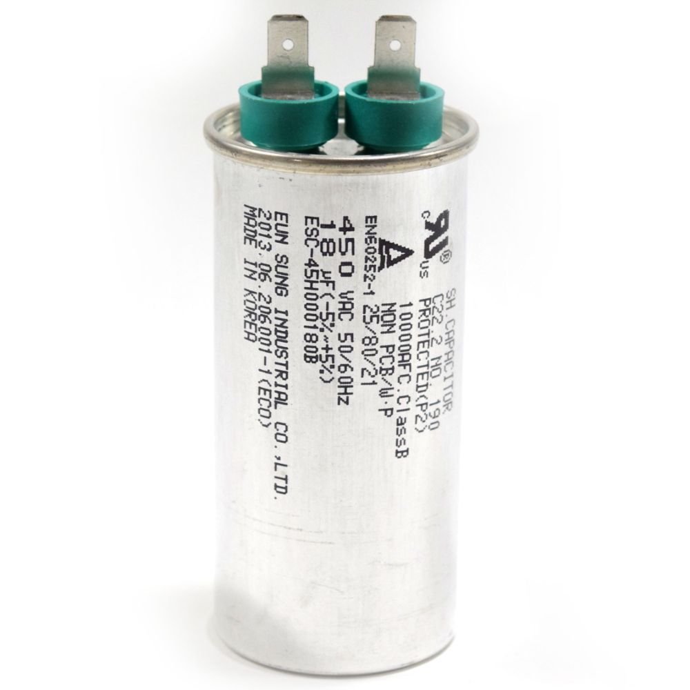 EAE58905704 LG Fridge Freezer Capacitor 18uF ESC-45H000180B