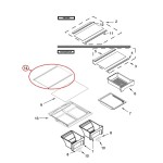 W11392905 Whirlpool Fridge Freezer Cabinet Glass Shelf W11184846