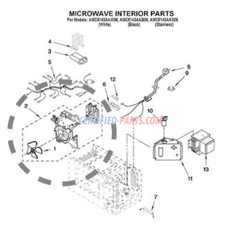 MICROWAVE PARTS FOR ALL MODELS