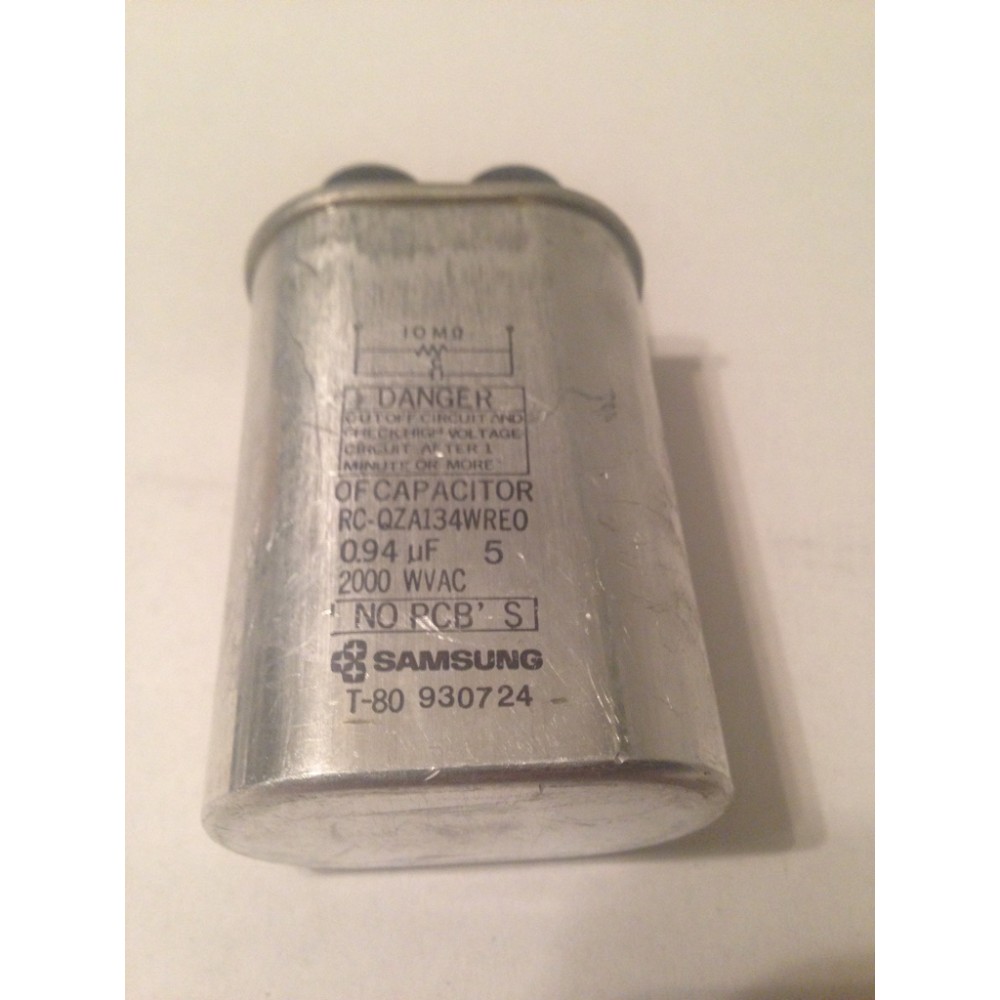 WB27X829 Sharp Microwave High Voltage HV Capacitor 0.94uF RC-QZA134WRE0