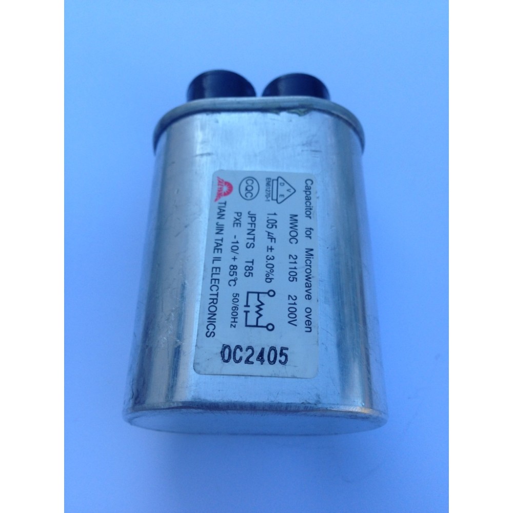 8184813 Whirlpool Microwave High Voltage HV Capacitor 1.05uF MWOC21105