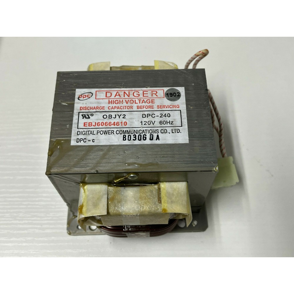 WB27X37960 GE Microwave Transformer High Voltage EBJ60664610