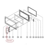 3512606410 Magic Chef Microwave Door Handle Outter 3512606410