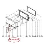 3512606510 Magic Chef Microwave Door Handle Inner 3512606510