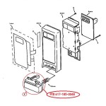 617-185-0048 Kenmore/Sears Microwave Control Panel Button 6171850048