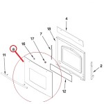 74008385 Frigidaire Oven Range Door Outter Glass 1034692