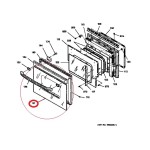 WB57T10078 GE Oven Range Door Outer Glass 191D2100P001