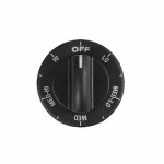 WP3196027 Roper Oven Range Control Panel Knob 3196027