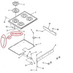 WB2X9084 Kenmore Oven Range Cooktop Rod Support 332284