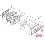 WB15K5074 Kenmore Oven Range Door Handle 332452