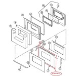 2401F103-71 Maytag Oven Range Door Panel 461392
