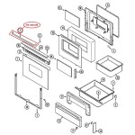 12001288 Maytag Oven Range Door Handle 74001284
