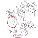 74004849 Maytag Oven Range Door Outter Glass 74001294