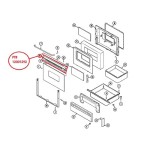 12001292 Maytag Oven Range Door Trim Vent 74003889