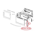 DG61-00190C Samsung Oven Range Door Inner Glass Bracket DG6100190C