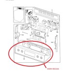 DG94-00214A Samsung Oven Range Control Panel Assembly DG9400214A