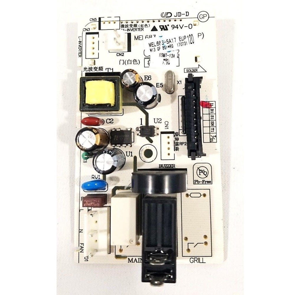 MEL683SA17 Mainstays Microwave Power Control Board Main Circuit Assembly MEL683-SA17