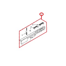 W10840095 Kenmore Dishwasher Control Panel Membrane Assembly W10605176