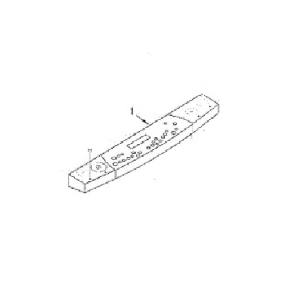 9755591CW Whirlpool Oven Range Control Panel Touchpad Membrane 962183