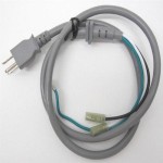 WB18X10366 GE Microwave Power Cord Assembly 1262678