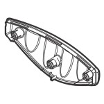 5304504913 Frigidaire Dishwasher Dish Rack Handle Rear Cover 4456217