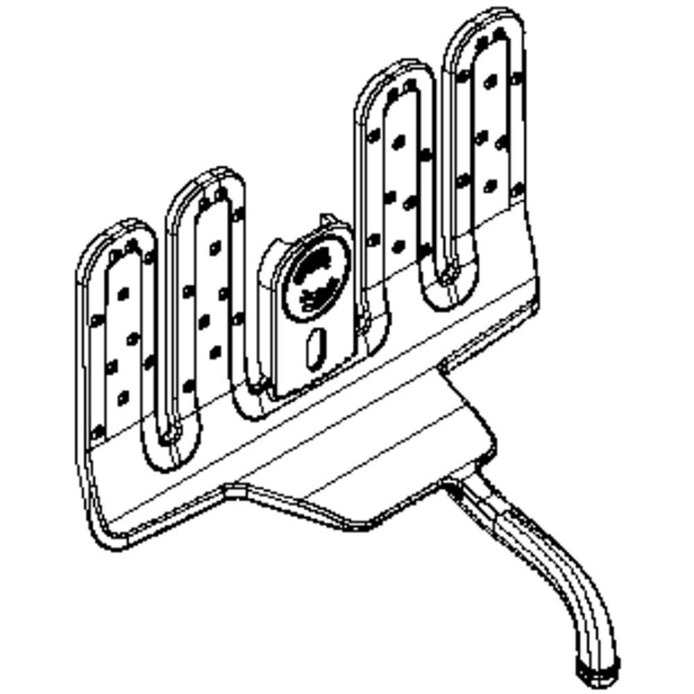 W10332101 Whirlpool Dishwasher Water Supply Manifold Lower Turbo Wash Assembly 2117509