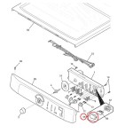 134429000 Frigidaire Washer Power Control Board Display Light Lens 1154788