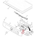 134447201 Frigidaire Washer Power Control Board  Push Button 1343852