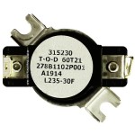 WE4M528 Kenmore Washer Dryer Thermostat High Limit 278B1102P001