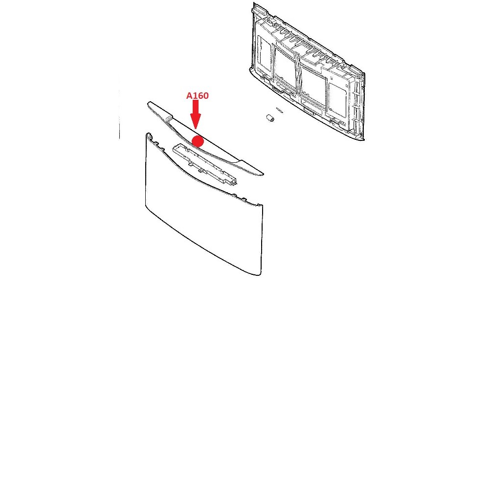 MEB63414203 LG Washer Pedestal Drawer Handle Assembly MEB63414201